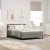 vidaXL Boxrugós ágy matracmal leddel Tópszínű 140 x 190 cm szövet