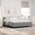 vidaXL Boxrugós ágy matracmal leddel Tópszínű 180 x 200 cm szövet