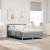 vidaXL LED Box Spring Ágy matracmal Világosszürke 160 x 200 cm szövet
