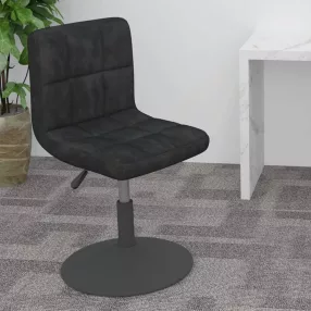 vidaXL fekete bársony forgó bárszék