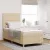 LED Box Spring Ágy matracmal Krém 90 x 190 cm szövet