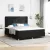 vidaXL LED Box Spring Ágy matracmal Fekete 180 x 200 cm szövet
