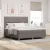 vidaXL LED Box Spring Ágy matracmal Tópszínű 180 x 200 cm szövet
