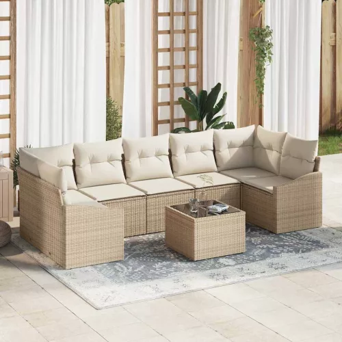 Kerti Kanapé Szett párnával Beige és krém 55 x 55 x 37 cm