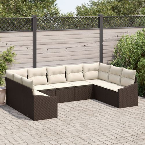 9 részes Kert Sofa Szett Párnákkal
