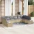 Kerti Kanapé Szett 10 pcs Beige és Világosszürke Polyrattan