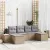 vidaXL Kerti Kanapé Szett 6 pcs Beige és Világosszürke Poly Rattan