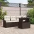 Kerti Kanapé Szett 5 pcs Barna 100 x 55 x 73 cm Poli rattan