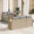 Kerti Kanapé Szett 6 pcs Bézs 100 x 55 x 73 cm Poli rattan