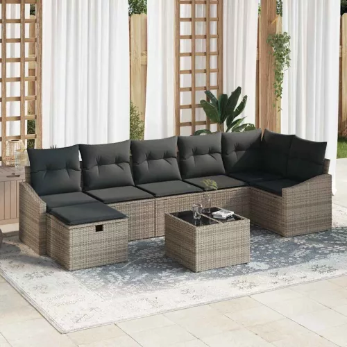 Kanapé Szett 8 db polirattan