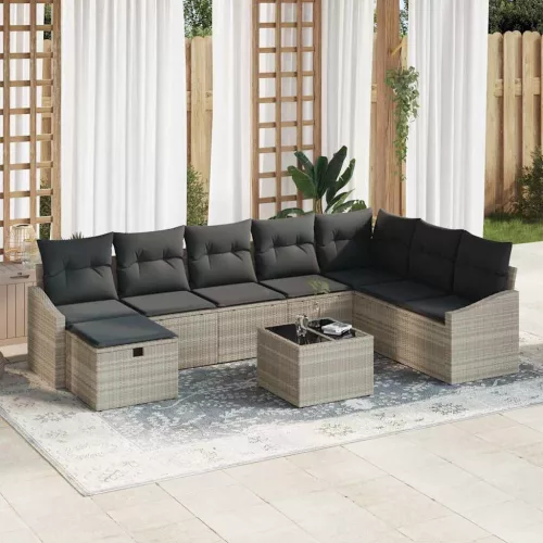 Kanapé Szett 9 db polirattan