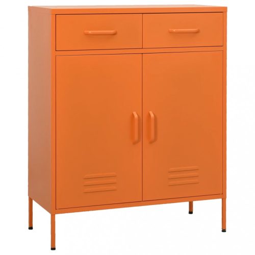 Narancssárga acél tárolószekrény 80 x 35 x 101,5 cm