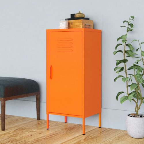 narancssárga acél tárolószekrény 42,5 x 35 x 101,5 cm