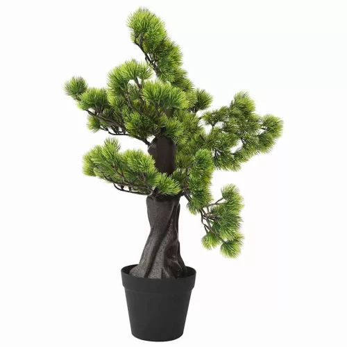 Zöld cserepes mű fenyőbonsai 60 cm