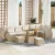 Kerti Kanapé Szett párnával 9 pcs Beige és krém Poly Rattan