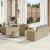 vidaXL Kerti Kanapé Szett 8 pcs Beige és Világosszürke Poly Rattan
