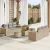 Kerti Kanapé Szett 9 db Beige és Világosszürke Poly Rattan