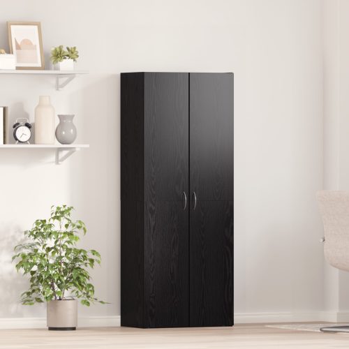 Fekete Tölgy Felső Szekrény - 60 x 32 x 153 cm - Műszaki fa