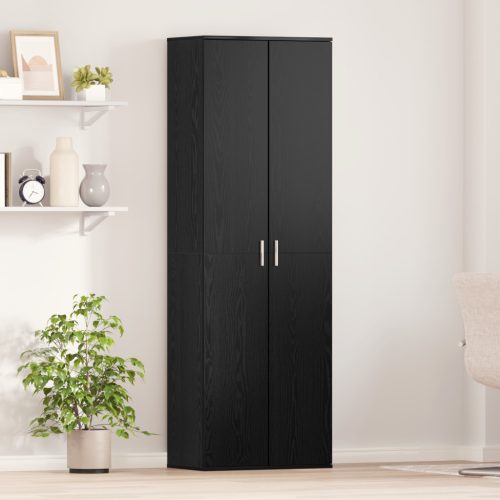 Fekete tölgy magas szekrény 60x35x180 cm Mérnöki fa