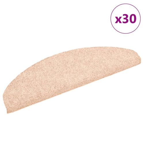 30 db krém öntapadó lépcsőszőnyeg 65x21x4 cm