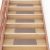 öntapadós lépcsőszőnyegek 30 db 60 x 25 cm világosbarna téglalap alakú