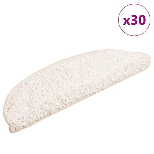 30 db fehér lépcsőszőnyeg 56x17x3 cm