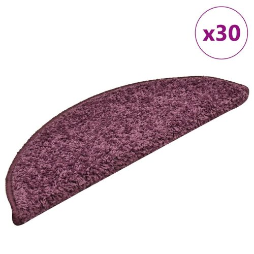 30 db sötétlila lépcsőszőnyeg 56x17x3 cm