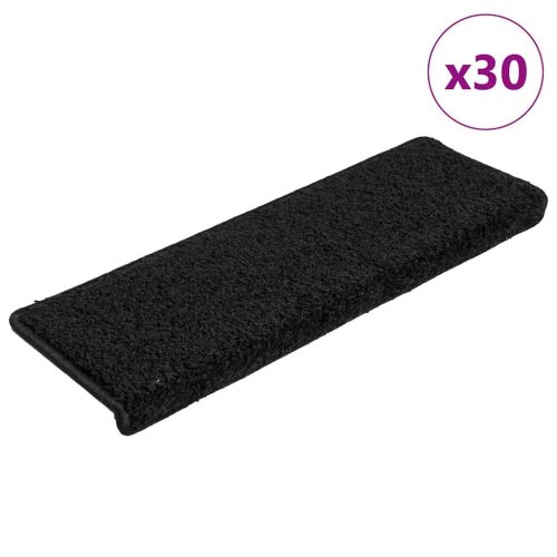 30 db fekete lépcsőszőnyeg 65 x 21 x 4 cm