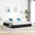vidaXL Tárolós Ágy fejtámlával tárolóval Fekete 180 x 200 cm Bársony