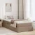 vidaXL Ágy tárolóval és matraccal Cappuccino 90 x 200 cm Műbőr