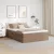 vidaXL Ágy tárolóval és matraccal Cappuccino 140 x 200 cm Műbőr