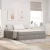 vidaXL Ágy tárolóval és matraccal Tópszínű 160 x 200 cm Poliészter