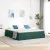 vidaXL Ágy tárolóval és matraccal Sötétzöld 160 x 200 cm Bársony