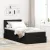 vidaXL Ágy tárolóval és matraccal matracmal Fekete 90 x 200 cm Faanyag