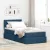 vidaXL Ágy tárolóval és matraccal matracmal Kék 90 x 200 cm Faanyag