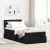 vidaXL Tárolós Ágy matracmal fejtámlával Fekete 90 x 190 cm Bársony