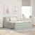 vidaXL Tárolós Ágy matracmal Világosszürke 140 x 190 cm Bársony