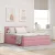 vidaXL Tárolós Ágy matracmal tárolóval Rózsaszín 140 x 190 cm Bársony