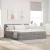 vidaXL Tárolós Ágy matracmal fejtámlával Tópszínű 180 x 200 cm Műbőr