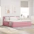 vidaXL Tárolós Ágy matracmal fejtámlával Rózsaszín 90 x 200 cm