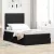 vidaXL Ágy tárolóval és matraccal matracmal Fekete 120 x 190 cm szövet