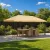 Kerti pavilon 6 x 3 m Krémszínű Poliészter és acél 190 gsm