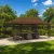 Kerti pavilon 6 x 3 m Barna Poliészter és acél 190 gsm
