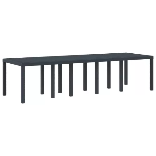 Kerti Asztal Antracit 300 x 100 x 73 cm polirattan