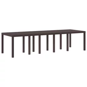 Kerti Asztal Barna 300 x 100 x 73 cm polirattan