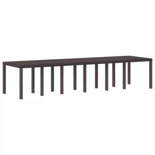 Kerti Asztal Barna 350 x 100 x 74 cm polirattan