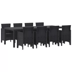 Kert étkező szett 9 pcs Antracit Polt rattan