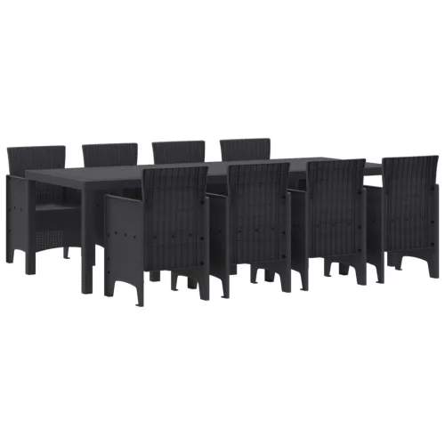 Kert étkező szett 9 pcs Antracit Polt rattan