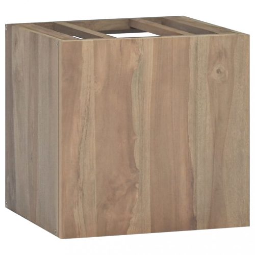 tömör tíkfa falra szerelhető fürdőszobaszekrény 46x25,5x40 cm