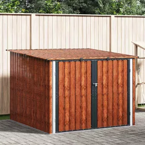 Bicikli Sátor 3 pcs Barna 215 x 206 x 157 cm Fém